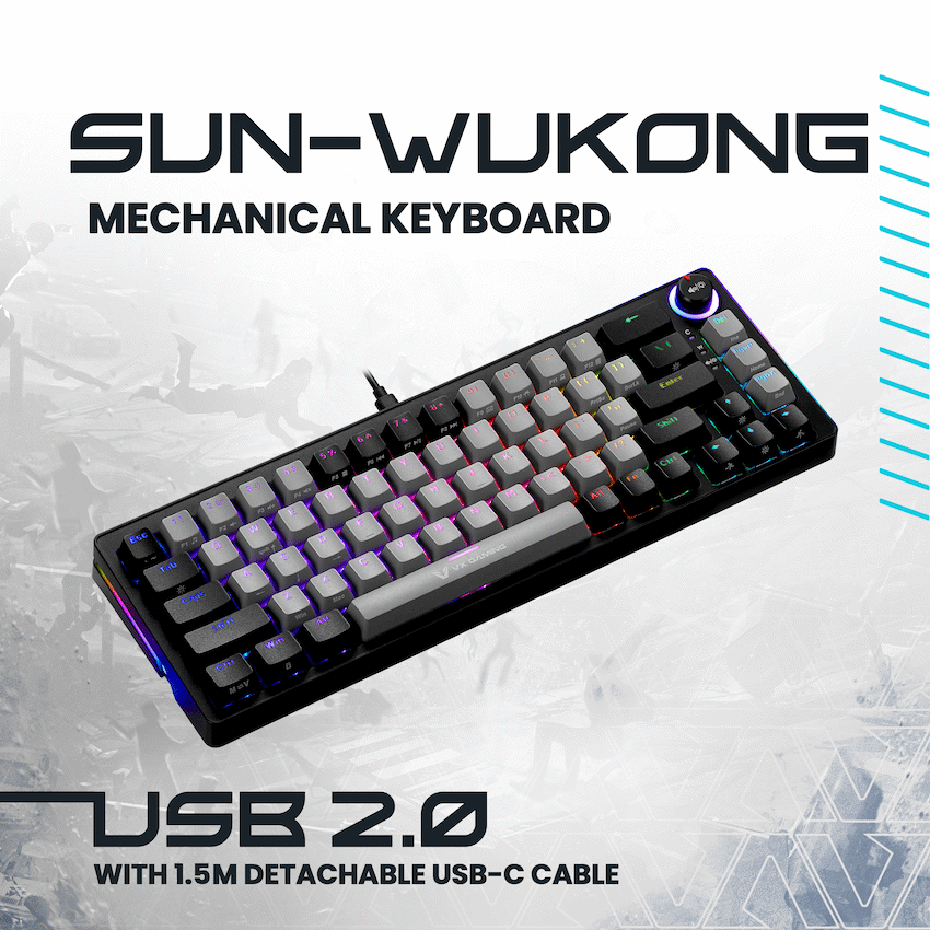 VX Gaming Sun-Wukong RGB Hot Swappable Mechanical Keyboard
