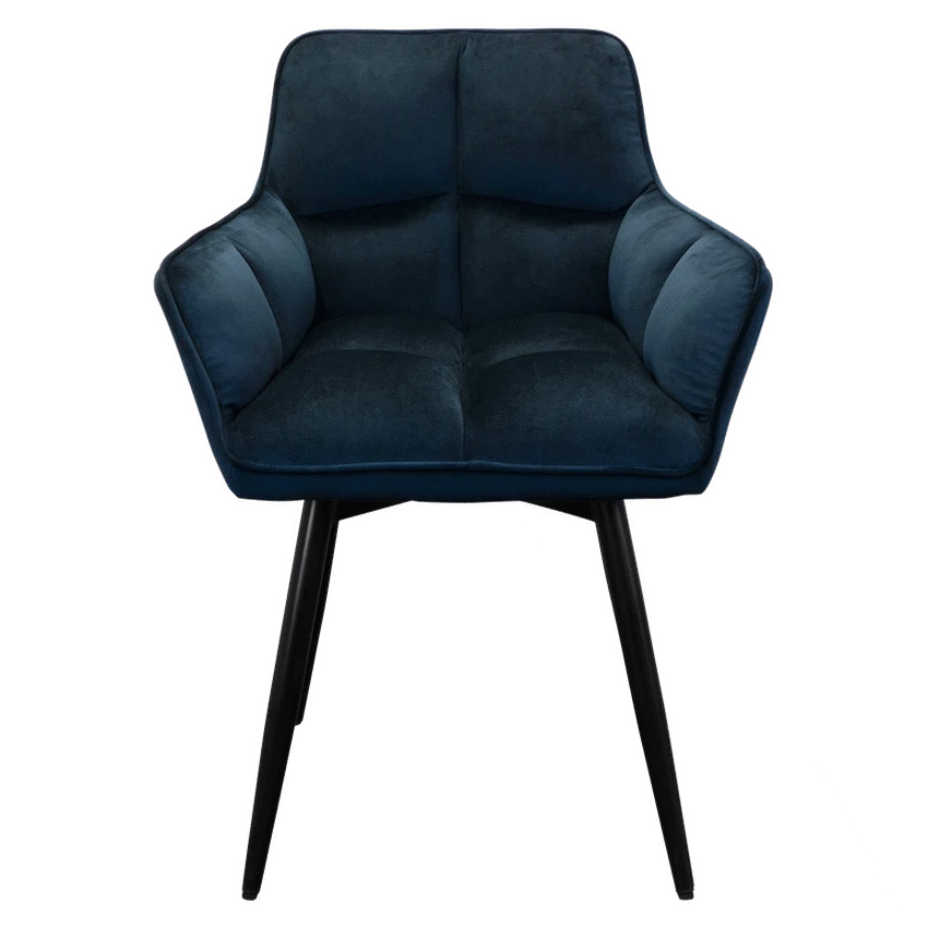 Everfurn Japan Casual Velvet Chair with Swivel - 2 Pack