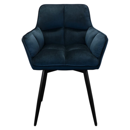 Everfurn Japan Casual Velvet Chair with Swivel - 2 Pack