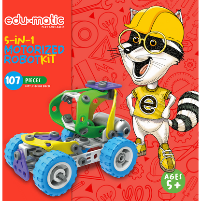 Edu-matic Flexi Build Robot Kit (107 pcs)