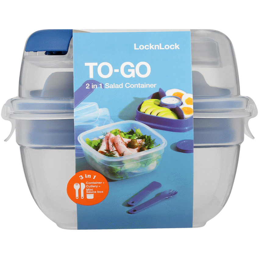 LocknLock To Go 3in1 salad box 950ml bl