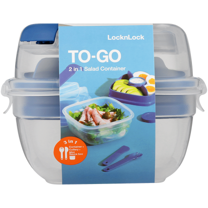LocknLock To Go 3in1 salad box 950ml bl