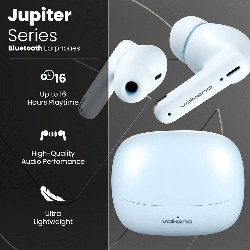 Volkano Jupiter Series TWS Earphones - Pastel Blue