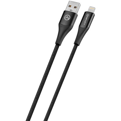 Amplify Linked Series USB-A to Lightning Braided Cable - Black 1m