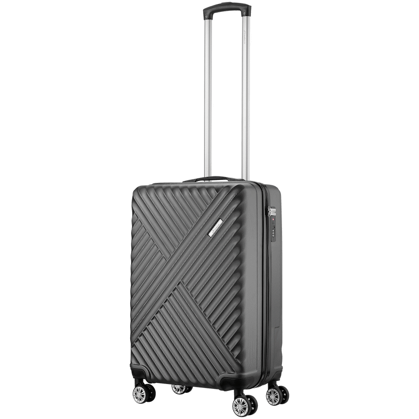 Travelwize Astra ABS 55cm 4-Wheel Spinner Luggage - Black
