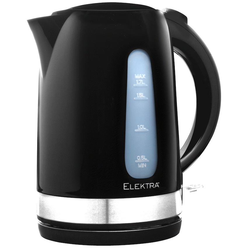Elektra - 1.7l Plastic Kettle - Black