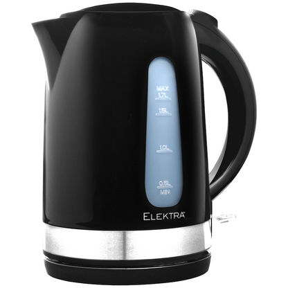 Elektra - 1.7l Plastic Kettle - Black