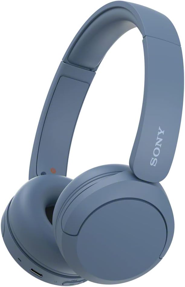 Sony WH-CH520 (Blue) Bluetooth On-Ear Headphones