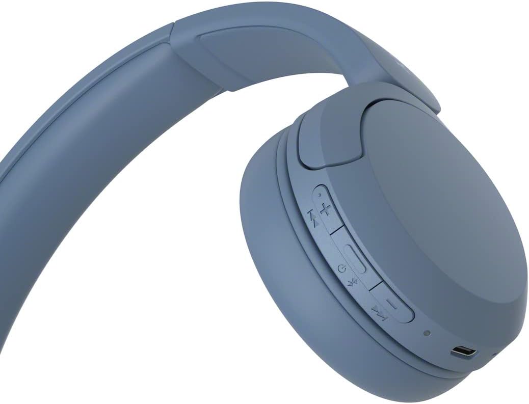 Sony WH-CH520 (Blue) Bluetooth On-Ear Headphones
