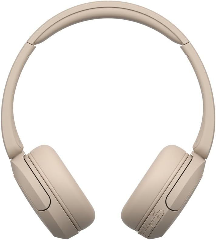 Sony WH-CH520 (Beige) Bluetooth On-Ear Headphones