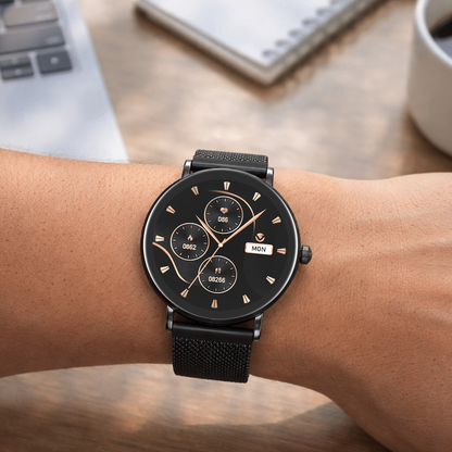 Volkano Valencia Series Ladies Smart Watch - Black
