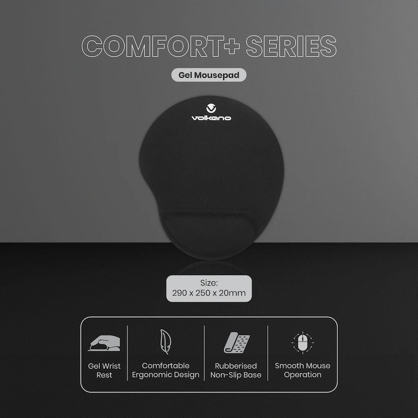 Volkano Comfort+ Series Gel Mouse Pad