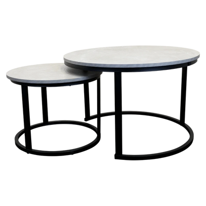 Everfurn Nile Nesting Coffee Table - Ash Grey (2 Piece)