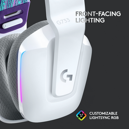 Logitech(R) G733 Lightspeed Wireless RGB Gaming Headset - White