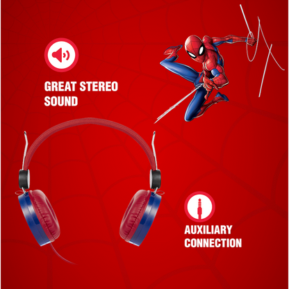 Marvel Spider-Man Auxiliary Headphone with Stickers