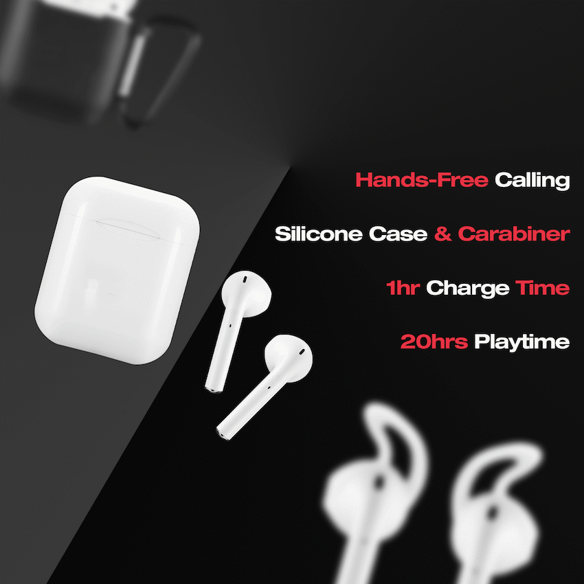 Amplify Buds Series True Wireless Earphones with Silicone Accessories - Black