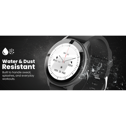 Volkano Active Tech Trend series Watch with heart rate monitor - Black