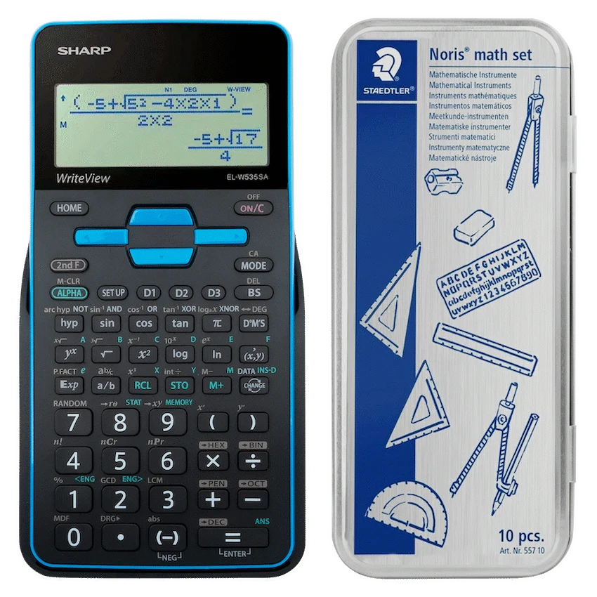 Sharp EL535 Scientific Calculator - 422 Functions- Blue