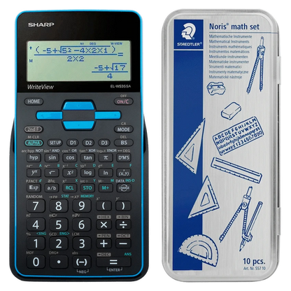 Sharp EL535 Scientific Calculator - 422 Functions- Blue