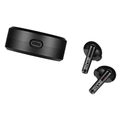 Bounce Proton Series True Wireless Earphones with Charging Case - Black