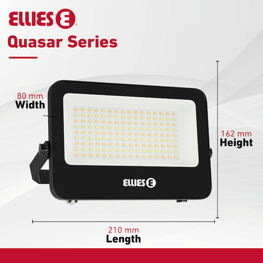 Ellies Quasar Series 50W AC Flood Light  with 3CCT -BK