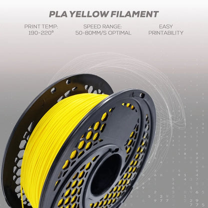 PLA Yellow Filament 1kg, 1.75mm