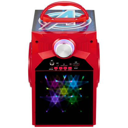 Marvel Avengers Galaxy LED Stars Karaoke Machine with Microphone