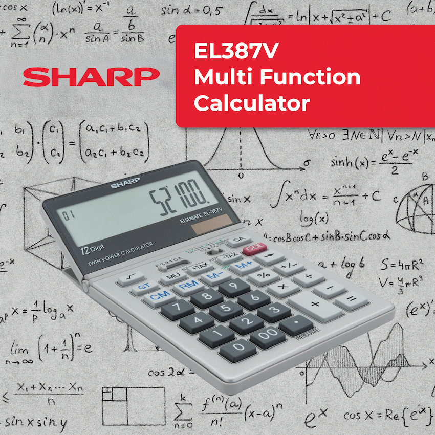 Sharp EL387V Multi-Function Calculator