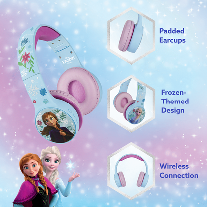Disney Frozen Bluetooth Padded Headphones with dB Switch Function