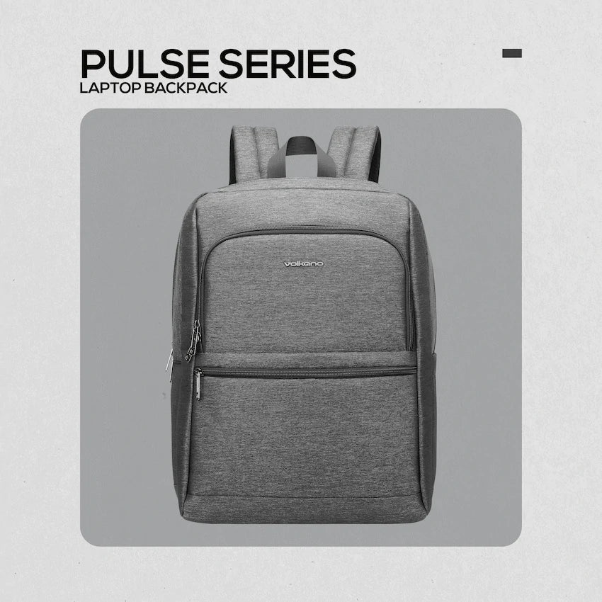 Volkano Pulse 15.6" Laptop Backpack - Charcoal