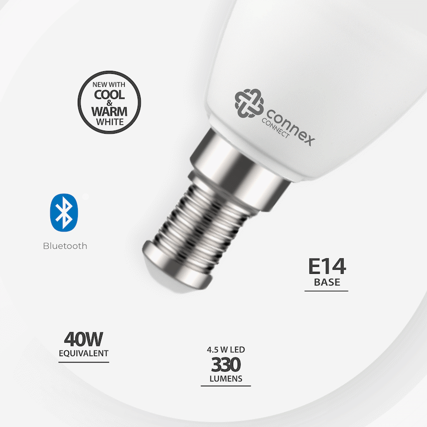 Smart WiFi Bulb 4.5W LED White Candle Bayonet