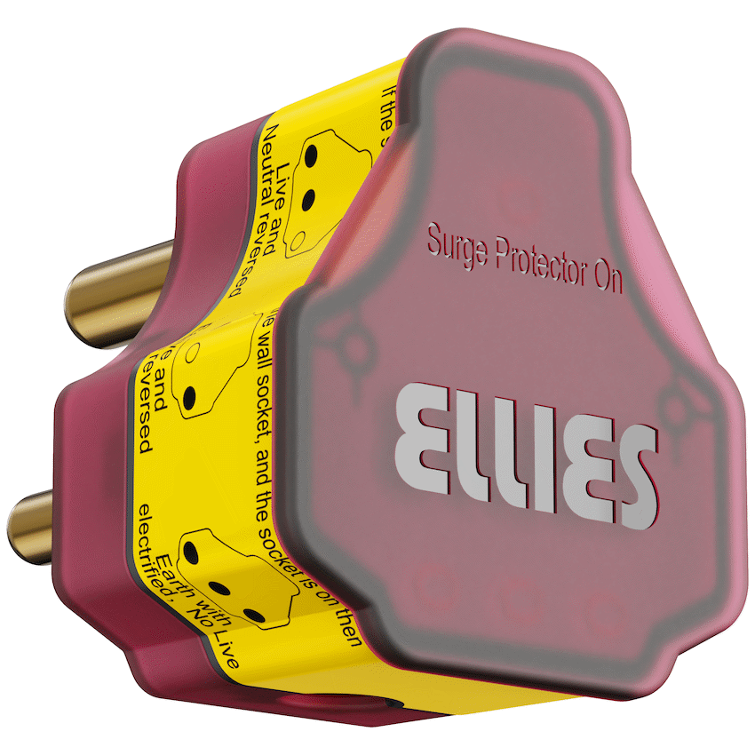 Ellies Re-wireable High Surge Plug Top - RD