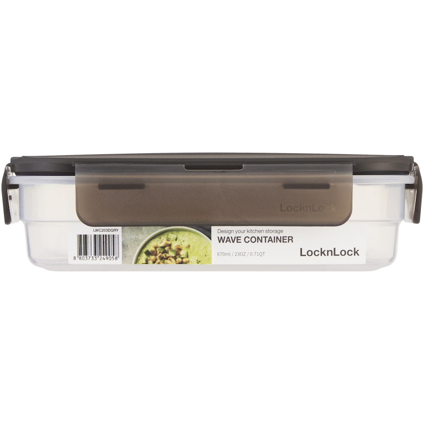 LocknLock Wave container 670ml grey