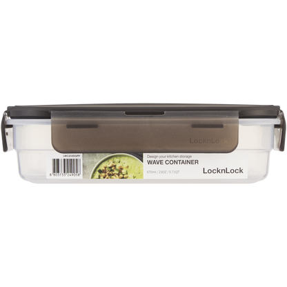 LocknLock Wave container 670ml grey