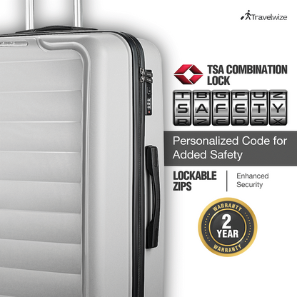 Travelwize Ibiza PP 4-Wheel Spinner 65cm Luggage - Grey