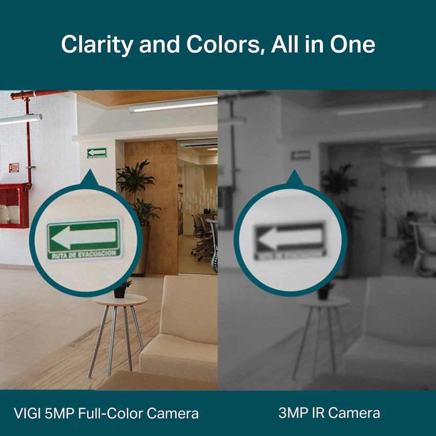 TP-Link Vigi C450 5MP 4mm Outdoor Full-Color Turret Network Camera