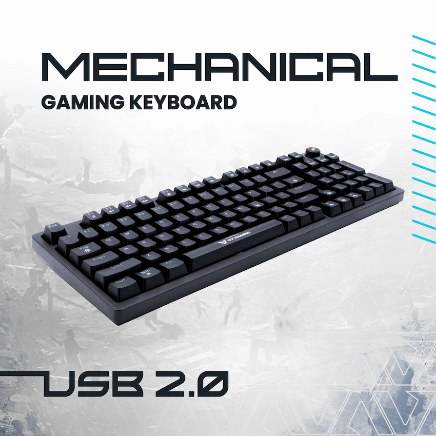VX Gaming Warborn RGB TKL Mechanical Keyboard