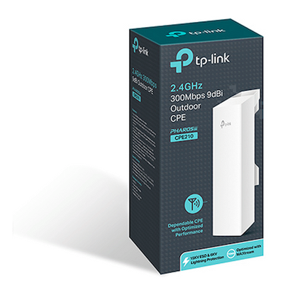 TP-Link CPE210 2.4ghz 300mbps 9dbi Outdoor CPE
