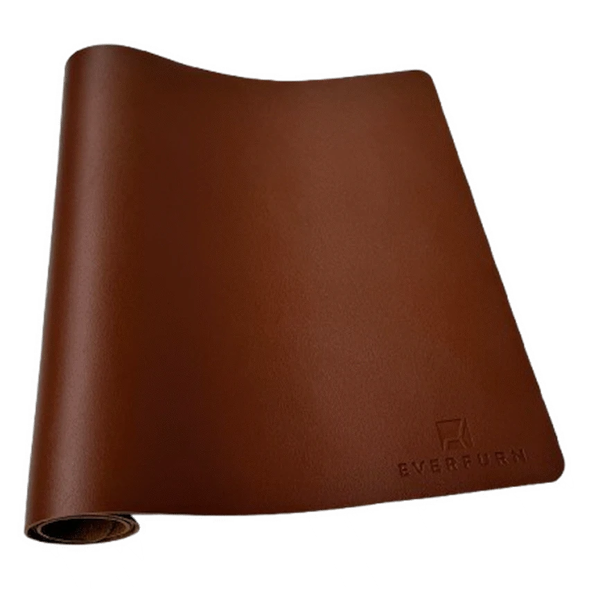 Everfurn Prime Faux Leather Desk Mat - Brown