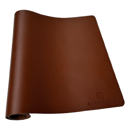 Everfurn Prime Faux Leather Desk Mat - Brown