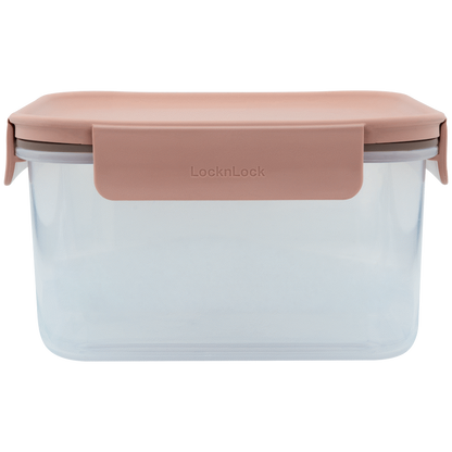 LocknLock Classic Plus sq 1.25lt pink ( Order in Qty of 3)
