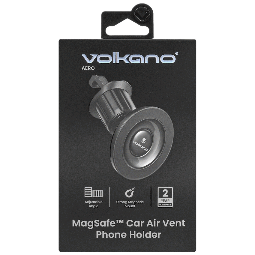 Volkano Aero Series MagSafe Air Vent Car Phone Holder - Black