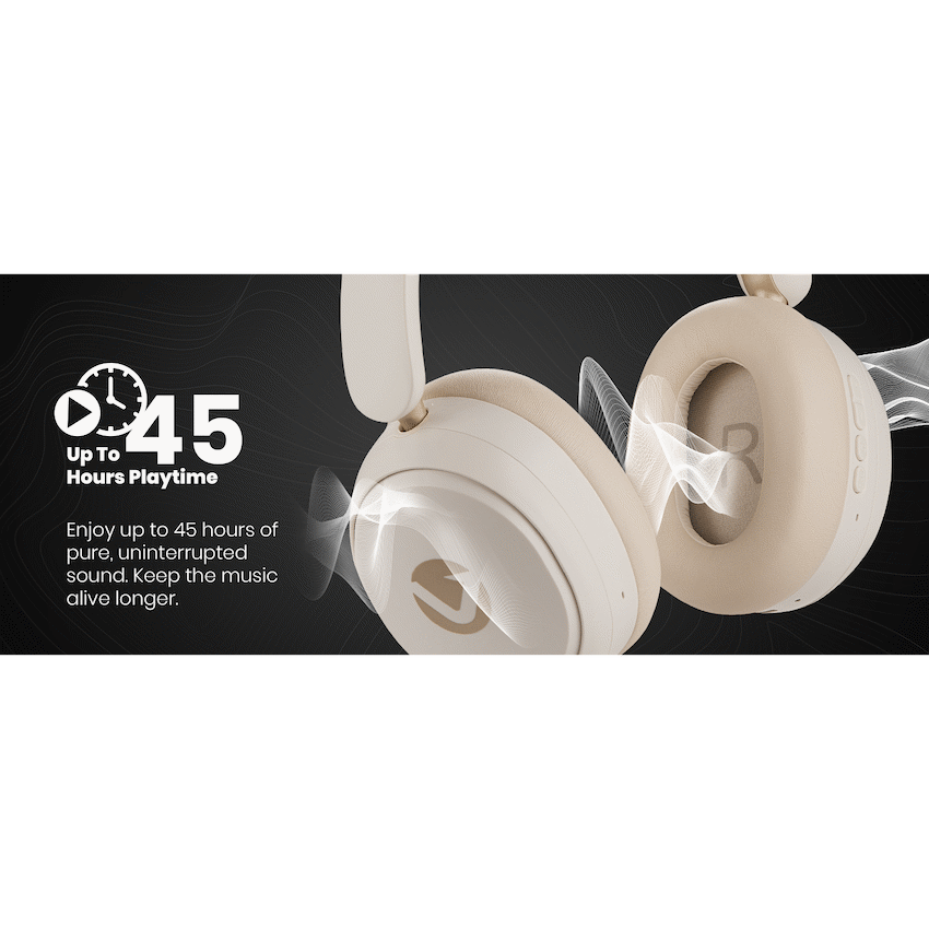 Volkano Lexi Bluetooth Headphone with ANC - Nude