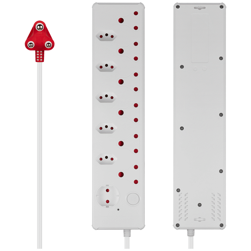 Switched Medium Surge 12-Way Multiplug 0.5m