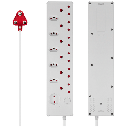 Switched Medium Surge 12-Way Multiplug 0.5m