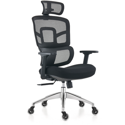 Everfurn Premium Graphite Ergo High Back Chair - Black