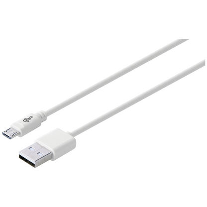 Pro Bass Power Series Boxed Round Micro USB Cable - White