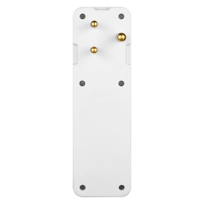 Ellies 3-Way Schuko Adaptor with Type-C + USB - White