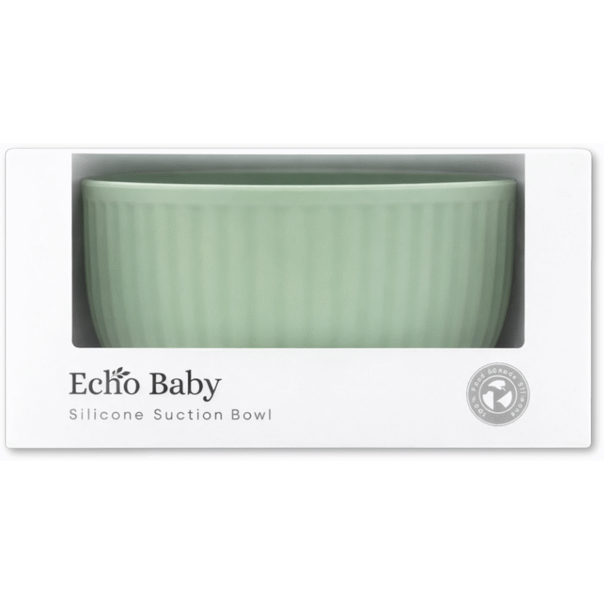 Echo Baby Silicone Suction Bowl - Sage