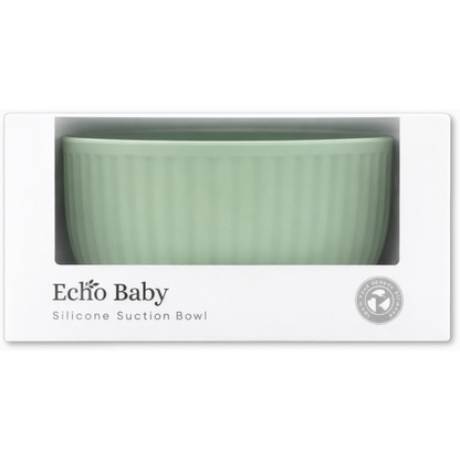 Echo Baby Silicone Suction Bowl - Sage